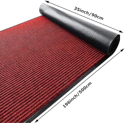 3'x16.4' Commercial Door Mat Non Slip Entryway Carpet Runner Rugs - Image 3