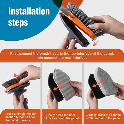 CLEANHOME Tub Tile Scrubber Brush for Cleaning Shower Tile Floor,Bathtub - Image 6