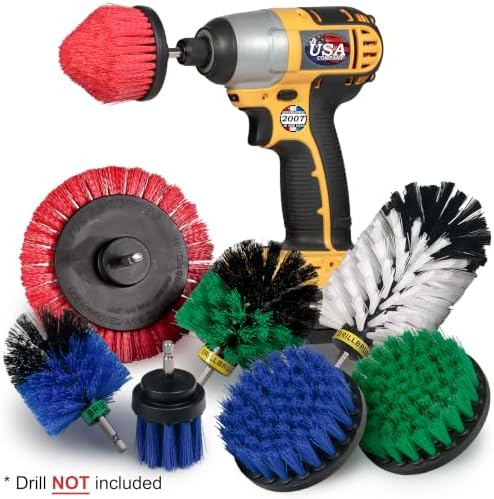 Drillbrush Power Scrubber Attachments - Interior Car Detailing Kit - Image 4
