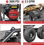 Simpson Cleaning 3600 PSI Gas Pressure Washer, 2.5 GPM Power Washer for Industrial Use, CRX210 Engine, 25-Foot Hose, SuperPro Roll-Cage, 49-State (SW3625SADS-S) - Image 2