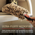 CAMPANELLI Washable Microfiber Duster Kit with Extension Pole & 2 Heads - Image 3