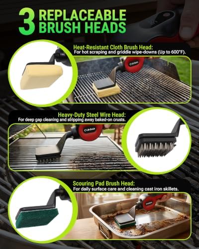 LifeBasis Cordless Electric BBQ Grill Cleaning Brush - Image 5