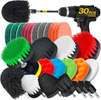 Holikme 30Piece Drill Brush Attachment Set - Power Scrubber Cleaning Kit by Holikme