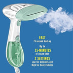 Conair Handheld Garment Steamer for Clothes, ExtremeSteam 1200W, Portable Handheld Design,White/Light Green - Image 3