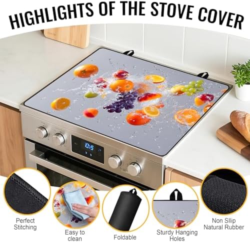 NYZE Stove Top Covers for Electric Stove for Kitchen (Fresh Fruit Splash) - Image 2