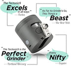 Cloudious9 - Tectonic9 Herb Grinder Automatic Electric Herbal Spice Dispenser Large 2.5" Aluminum Alloy (Grey), For Home & Kitchen Only - Image 3