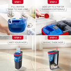 O-Cedar H2prO Flat Mop System | Quick Everyday Cleaning | Dual-Tank Fresh Water System | Machine Washable Reusable Microfiber Mop Pad | Safe on Hardwood, Tile & Vinyl Floors - Image 4