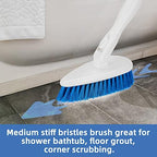 Qaestfy Shower Scrubber Cleaning Brush Combo Bath Tub Tile Cleaner Scrubber Brush with 51'' Adjustable Long Handle Scrub Brush for Bathroom Shower Bathtub Wall Mop Cleaning Scrubbing - Image 7