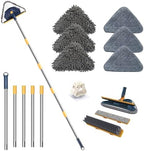 5-in-1 Wall Cleaner Mop with 79'' Long Handle, Triangle Head Wall Scrubber by ShinyDew