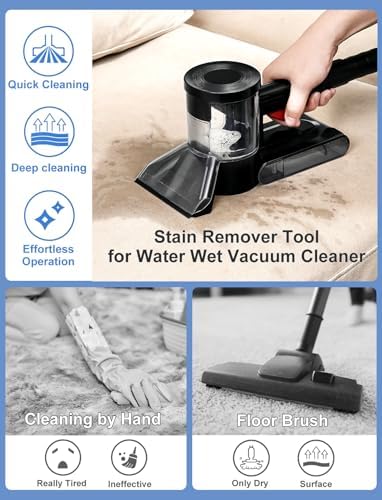 Sub Surface Carpet Extraction Vacuum Attachments for Water Wet Extractor Vac Cleaners, Stain Remover Deep Cleaning Rug Shampooer Tools for Sofa, Rug, Car Seats – Spray & Extract Stains Easily - Image 2