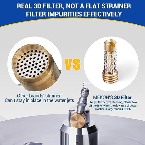MEKOH 18” Durable Stainless Steel Pressure Washer Surface Cleaner, 4500PSI - Image 5