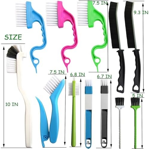 12Pcs Small Crevice Gap Cleaning Brushes, Groove Detail Brush Cleaner Tools - Image 6