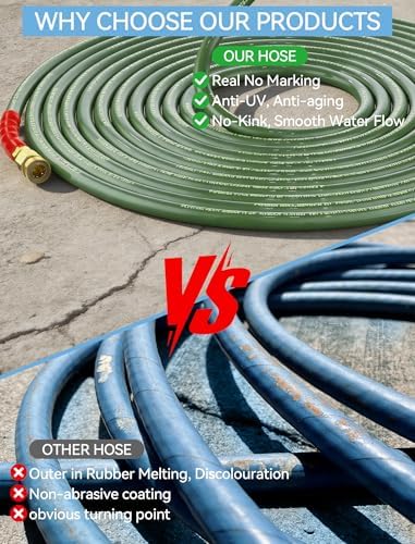 Pressure Washer Hose 3/8'' Non Marking 4800PSI No Kink Commercial Hose - Image 3