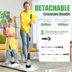 YKYI Electric Spin Scrubber, Cordless Power Cleaning Brush with Long Handle - Image 2