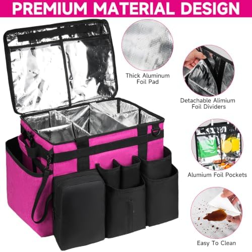 Cleaning Cadddy Bag with Rolling Cart, Large Cleaning Bag with Wheels - Image 2