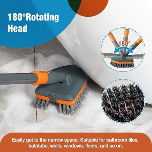 CLEANHOME Floor Scrub Brush Tile Tub Scrubber Brush - Image 5