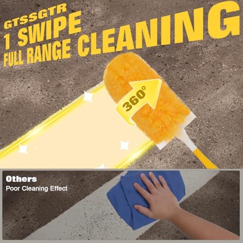 360° Heavy Duty Duster Refills for Swiffer Duster,30 Pack & 1Handle 4X Faster Electrostatic Deep Duster Kit for Cleaning, Pet Hair, Blinds & Car Vents,Lasts 2+ Months, Eco-Friendly & Gift-Ready - Image 3