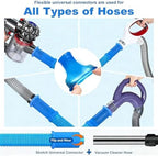 2026 Upgraded Dryer Vacuum Hose Attachment Compatible with All Vacuum Cleaner, Universal Dryer Vent Cleaner Kit, Dryer Lint Vac Attachment, Deep Cleaning Tools for Clogged Ducts & Lint Removal - Image 3