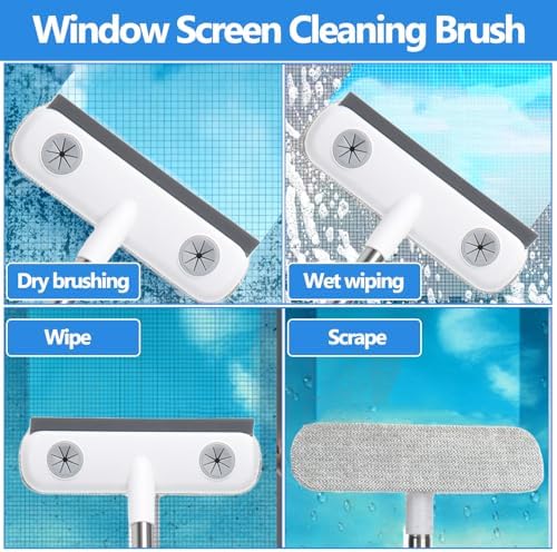 XANGNIER Window Screen Cleaner & Track Cleaning Kit Tool,7 Pcs - Image 4