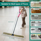 KeFanta 48" Commercial Dust Mop for Floor Cleaning,Heavy Duty Floor Duster - Image 3