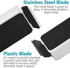 Magnetic Aquarium Fish Tank Glass Algae Scrapers Glass Cleaner Scrubber Clean [Blades Attachment, Floating, Scratch-Free, Non-Slip, Magnetizing] L - Image 2