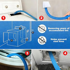 2026 Upgraded Dryer Vacuum Hose Attachment Compatible with All Vacuum Cleaner, Universal Dryer Vent Cleaner Kit, Dryer Lint Vac Attachment, Deep Cleaning Tools for Clogged Ducts & Lint Removal - Image 5