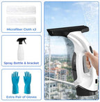 Window Vacuum Squeegee Cordless, Electric Window Cleaner with 2000Pa Suction, 280mm Wide Blade, 150ml Tank for Shower Glass, Mirrors, Tiles & Car Windows - Image 4