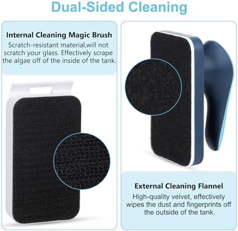 fishkeeper Aquarium Magnetic Glass Cleaner, Fish Tank Algae Cleaning Tool - Image 6