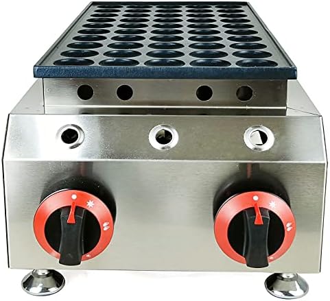 Gas Mini Pancake Maker, 50Pcs Commercial Pancake Maker Machine, LPG Gas Non-Stick Tabletop Pancake Baker Freestanding Mini Waffle Maker for Restaurants Home Kitchen Schools - Image 3