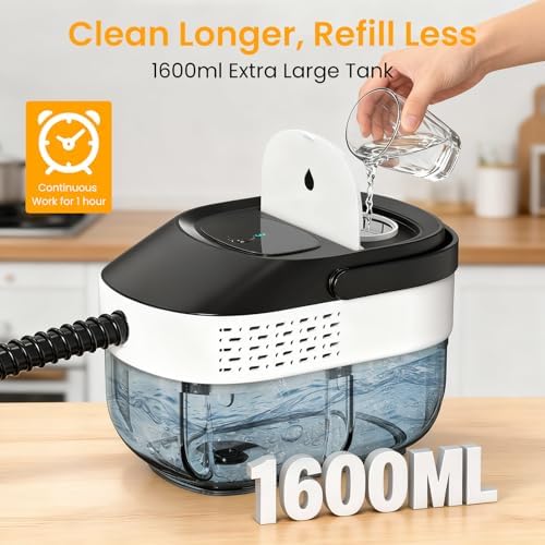 Granarbol Steam Cleaner, 2500W 1.6L Handheld Steamer for Home Car Cleaning - Image 3