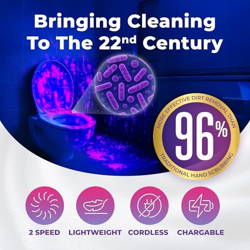 SYNOSHI PRO Electric Spin Scrubber Cordless Cleaning Bathroom Scrubber - Image 3