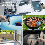 Electric Compressed Air Duster, Handheld Cordless 2 in 1 Air Blower and Vacuum, 130000RPM Electirc Turbo Jet Blower, Stepless Speed Motor, Type-C Fast Charge for Computer, Keyboard, Car, Pet House - Image 6