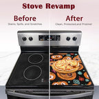 Halloween Pumpkin Stove Top Cover for Electric, Glass Ceramic Stove Cover, Heat Resistant Flat Stovetop Protector, Dish Drying Mats for Kitchen - Image 4