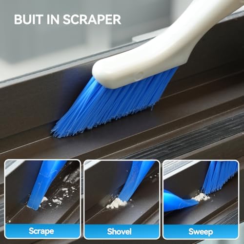 Crevice Cleaning Brush Set for Kitchen & Window Tracks, 4-Piece - Image 4