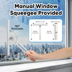 Cordless Window Vacuum Squeegee, 4000mAh Large Capacity & 30-40" Long Pole - Image 6
