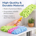360° Electrostatic Reusable Duster Refills - Washable, Reusable Duster Pads for Cleaning, High-Density Microfiber, Fits Most Standard Duster Handles, for Home Office Car High Adsorption Duster (10pc) - Image 4