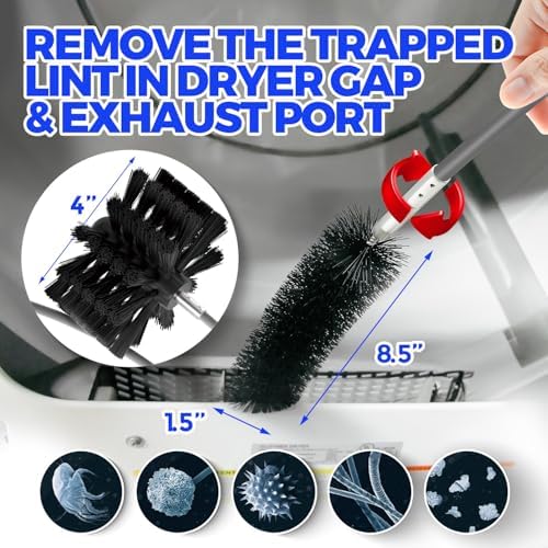 Holikme Dryer Vent Cleaner Kit - 40Ft Flexible Lint Brush for Deep Cleaning - Image 4