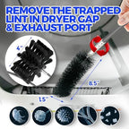 Holikme Dryer Vent Cleaner Kit - 40Ft Flexible Lint Brush for Deep Cleaning - Image 4