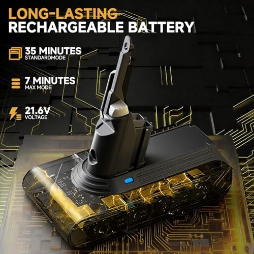 Upgraded Battery Replacement Compatible with Dyson V7/SV11 (21.6V, 8000mAh) - Image 4