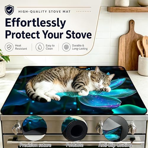 Stove Top Cover,28.5"L x 20.25"W,Heat Resistant Cooktop Protector Mat - Image 5