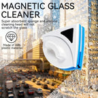 Magnetic Window Cleaner, P3‑8mm Double Sided Triangle Shape Glass Wiper Washing Brush Tool Glass Cleaner Window Cleaning Squeegee Kit for Outdoor (1PCS) - Image 2