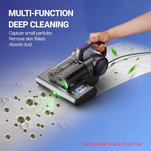 FEPPO Mattress Vacuum Cleaner, 16Kpa Bed Vacuum with 253.7nm UV-C Light - Image 6