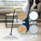 Mops for Indoor Floor Cleaning, Small Cotton String Mop with 51'' Handle - Image 6