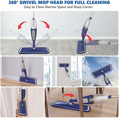 BPAWA Spray Mops for Floor Cleaning: Wet Microfiber Mop for Hardwood Tile - Image 5
