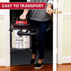 Vacmaster VOC508S 1101 5-Gal 4 Peak HP Stainless Steel Wet/Dry Vac Red - Image 3