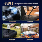 Sycoodeal Car Vacuum Cleaner,Mini Vacuum Portable Cordless,25000PA Powerful Strong Cyclonic Suction USB Rechargeable Foldable Handheld Vacuum with One-Touch Dust Removal for Car - Image 5