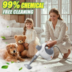 Multi-Surface Handheld Pressurized Steam Cleaner with 13 PCS Accessory ，Portable Steamer for Cleaning, Multipurpose Steam Cleaner for Home/Car/Bathroom/Grease/Upholstery/Floor/Grout and More (White) - Image 5