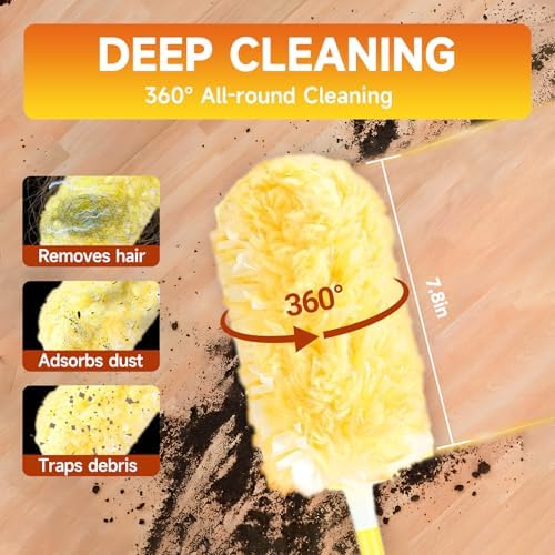 Duster Refills Compatible with Swiffer Duster Handles, 100 Count, 1 Handle - Image 3