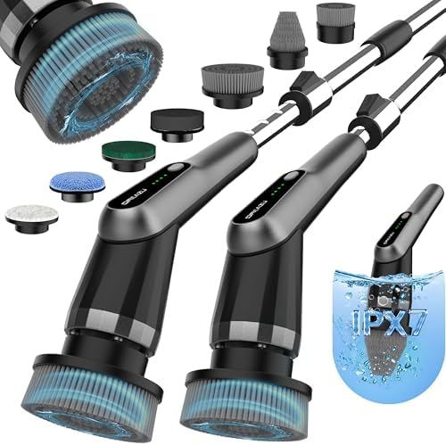 Dreazu Pro Electric Spin Scrubber, 10‑in‑1 Shower Scrubber for Bathroom by Dreazu