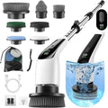 Electric Spin Scrubber, 50 in-lbs High Torque Shower Scrubber & Retractable Long Handle, 10-in-1 Variable Speed Cordless Cleaning Brush for Bathroom, Bathtub, Toilet, Kitchen, Tile Floors & Car by Dreazu